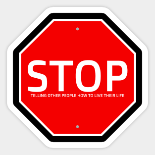 STOP sign Sticker